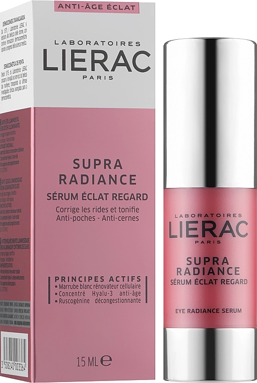 Lierac Сироватка для сяйва шкіри навколо очей Supra Radiance Eye Radiance Serum - фото N2