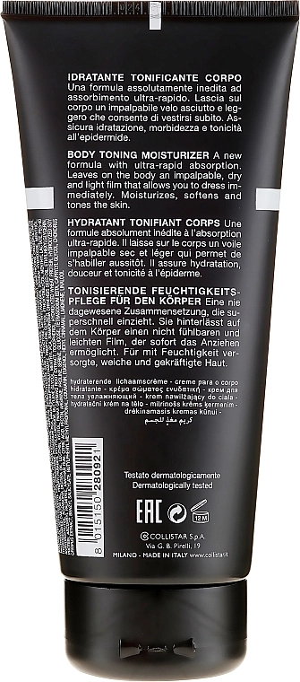 Collistar Чоловічий тонізуючий і зволожуючий гель для тіла Body Toning Moisturizer - фото N2