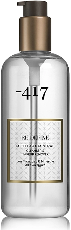 -417 Вода міцелярна для зняття макіяжу з обличчя та очей Re Define Micellar & Mineral Cleanser & Make Up Remover - фото N1