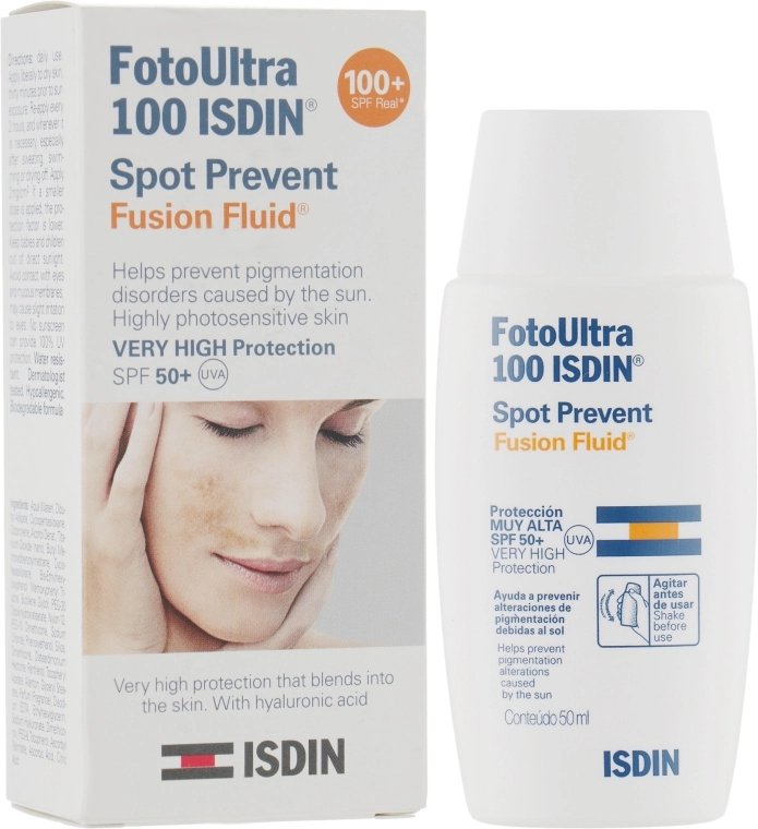 Isdin Флюїд для обличчя Foto Ultra 100 Spot Prevent Fusion Fluid SPF 50+ - фото N1