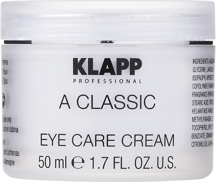 Klapp Крем для повік "Вітамін А" A Classic Eye Care Cream - фото N3