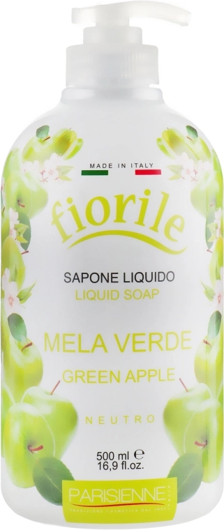 Parisienne Italia Рідке мило "Зелене яблуко" Fiorile Green Apple Liquid Soap - фото N1