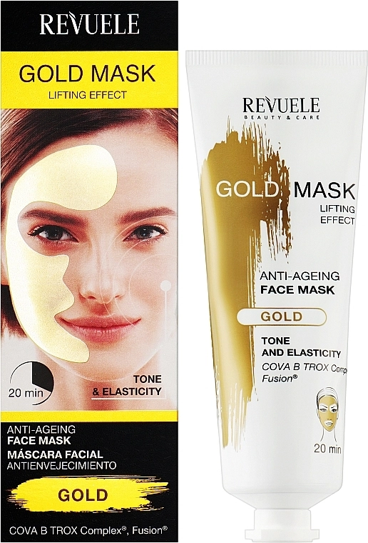Revuele Антивозрастная маска для лица Gold Face Mask Lifting Effect Anti-Age - фото N2