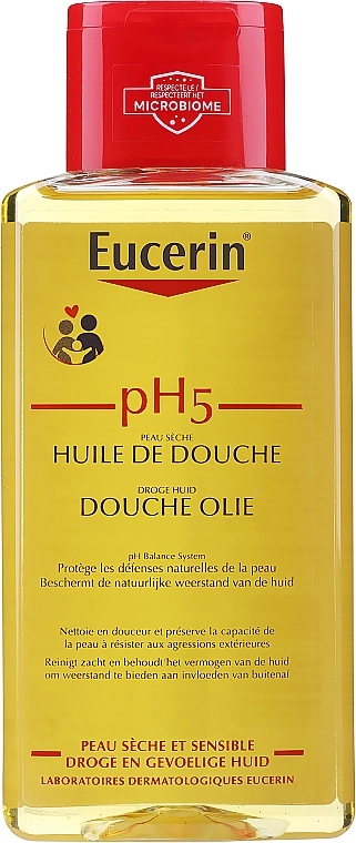 Eucerin Масло для душа для сухой и чувствительной кожи pH5 Shower Oil - фото N1