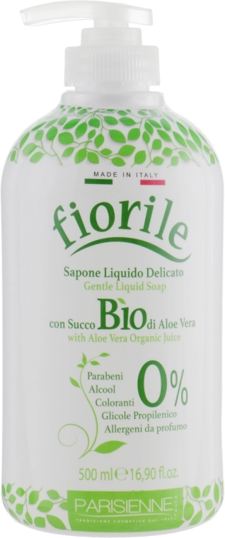 Parisienne Italia Рідке мило "Алое вера" Fiorile BIO Aloe Vera Liquid Soap - фото N1