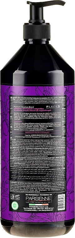 Black Professional Line Шампунь для осветленных волос Platinum Absolute Blond Shampoo - фото N4