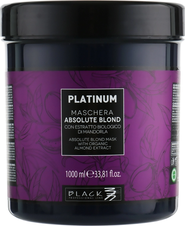 Black Professional Line Маска для освітленого волосся Platinum Absolute Blond Mask - фото N3