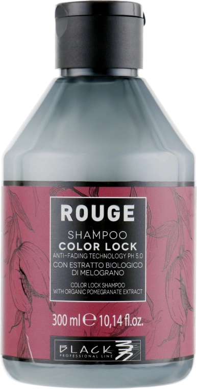 Black Professional Line Шампунь бессульфатный для окрашенных волос Rouge Color Lock Shampoo - фото N1