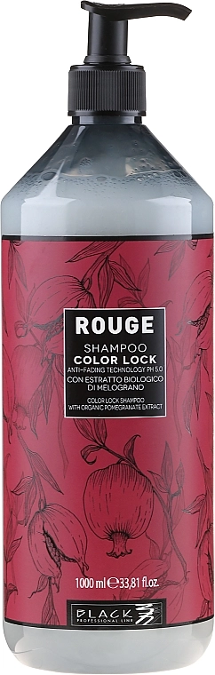 Black Professional Line Шампунь бессульфатный для окрашенных волос Rouge Color Lock Shampoo - фото N3