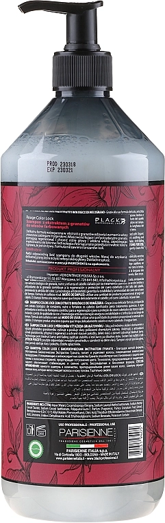 Black Professional Line Шампунь безсульфатний для фарбованого волосся Rouge Color Lock Shampoo - фото N4