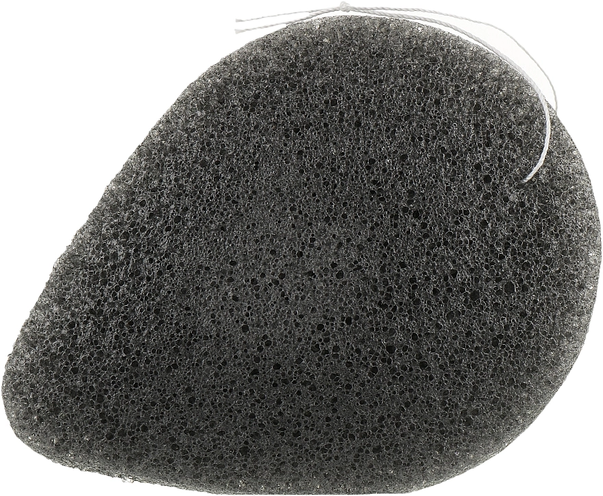 Спонж конняку з бамбуковим вугіллям - PURITO Bamboo Charcoal Konjac Sponge, 1 шт - фото N1