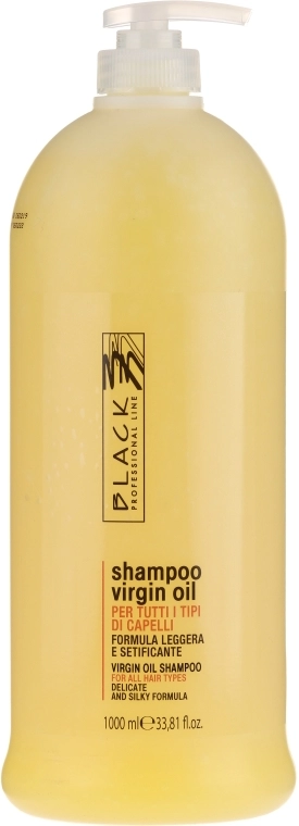 Black Professional Line Шовковий шампунь для всіх типів волосся Virgin Oil Silkening Shampoo - фото N3