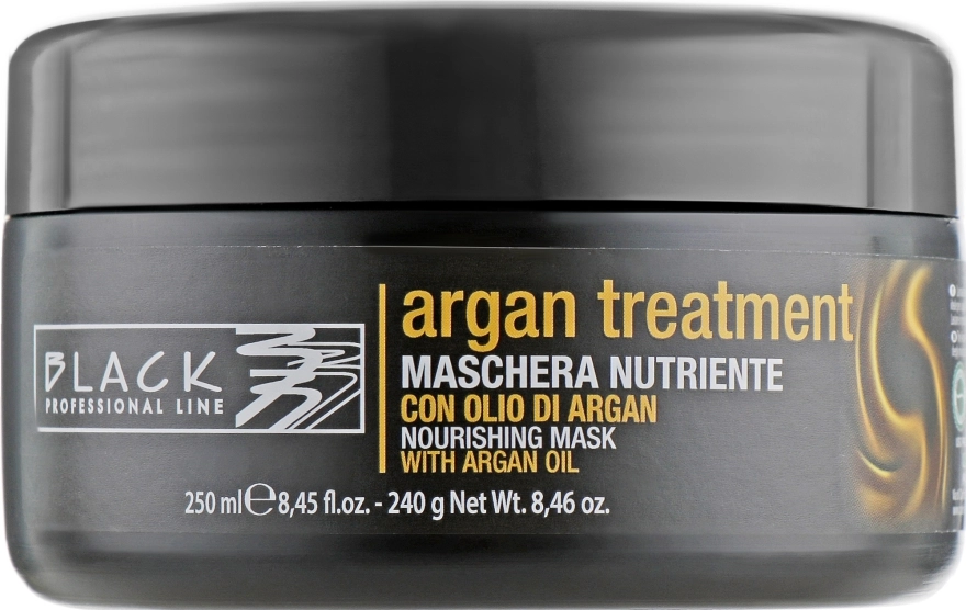 Black Professional Line Маска для волосся з арганієвою олією, кератином і колагеном Argan Treatment Mask - фото N1
