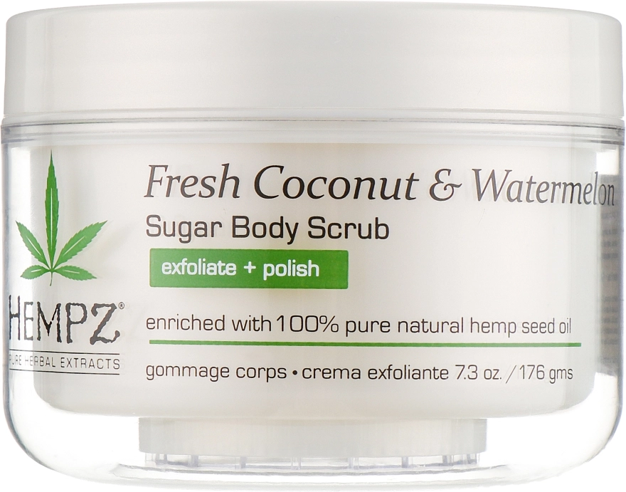 Hempz Скраб для тіла "Кокос і кавун" Herbal Sugar Body Scrub Fresh Coconut Watermelon - фото N1