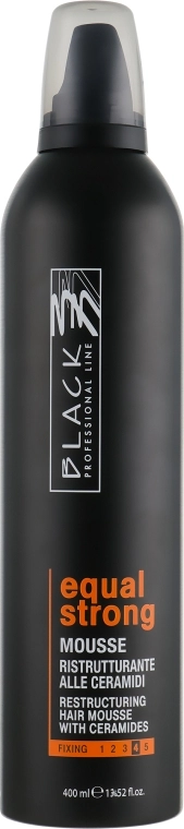 Black Professional Line Мус відновлювальний сильної фіксації Equal Strong - фото N1