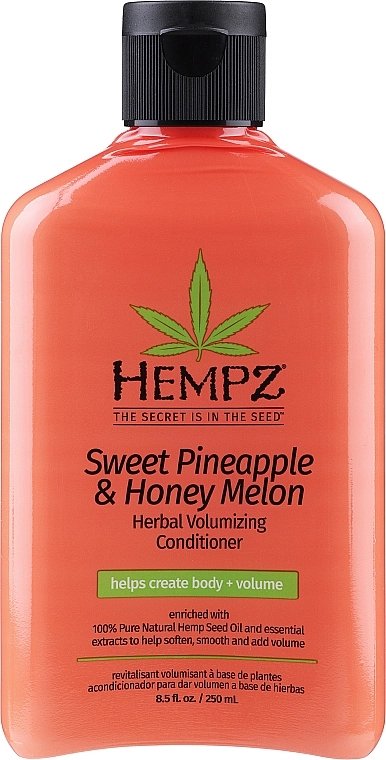 Hempz Кондиционер растительный для придания объема Sweet Pineapple & Honey Melon Volumizing Conditioner - фото N1