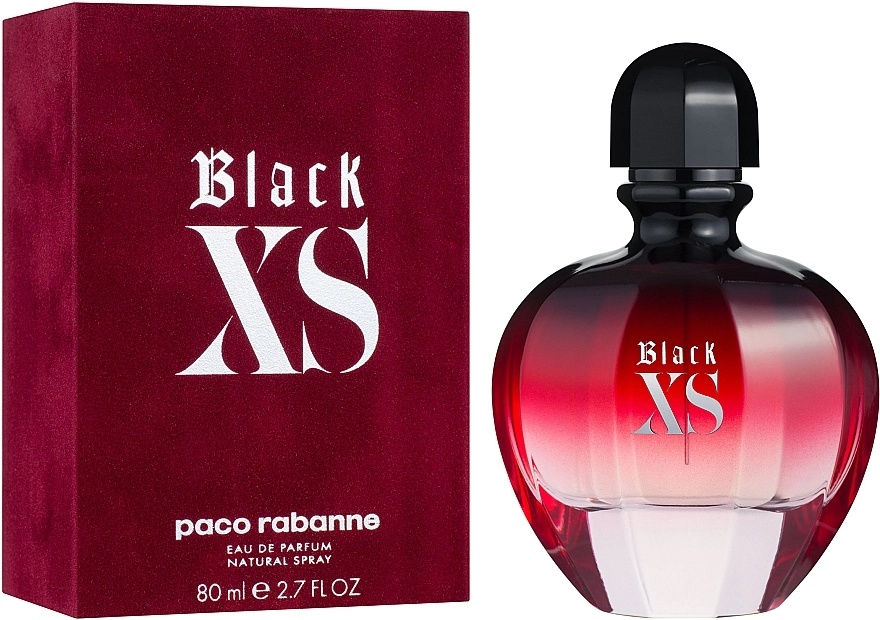 Парфумована вода жіноча - Paco Rabanne Black XS Eau de Parfum, 80 мл - фото N1