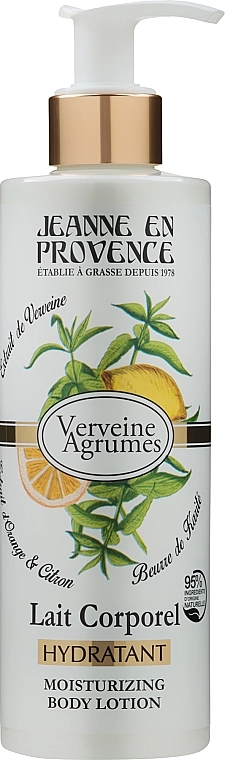 Jeanne en Provence Молочко для тіла "Вербена та цитрус" Verveine Verbena Citrus Moisturising Body Lotion - фото N1