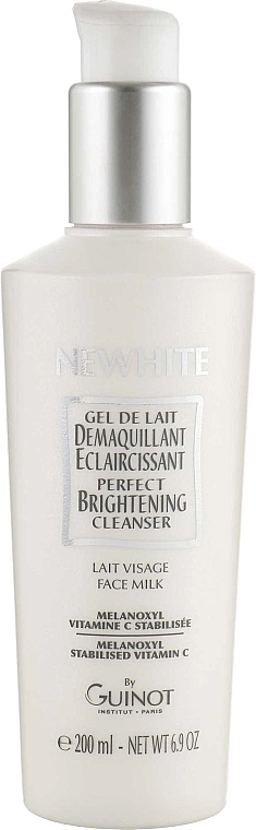 Guinot Освітлювальне молочко для зняття макіяжу Newhite Perfect Brightening Cleanser - фото N1