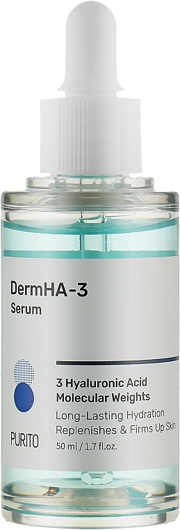 Зволожуюча сироватка з гіалуроновою кислотою - PURITO DermHA-3 Serum, 50 мл - фото N1