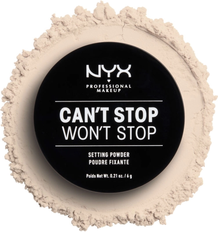 NYX Professional Makeup Can't Stop Won't Stop Setting Powder Фіксувальна розсипчаста пудра - фото N2