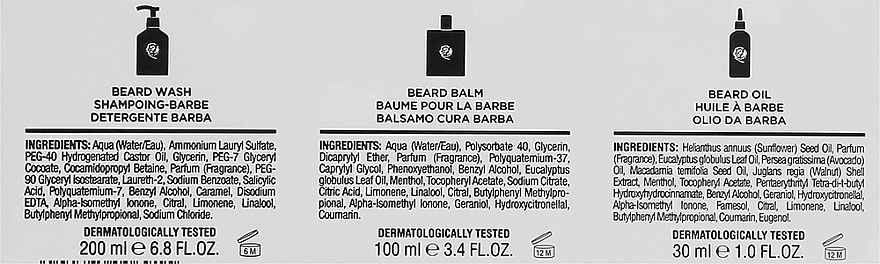 Proraso Набор Azur Lime Beard Kit (balm/100ml + shmp/200ml + oil/30ml) - фото N4