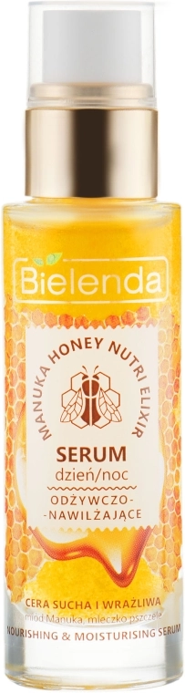 Питательная увлажняющая сыворотка - Bielenda Manuka Honey, 30 г - фото N2