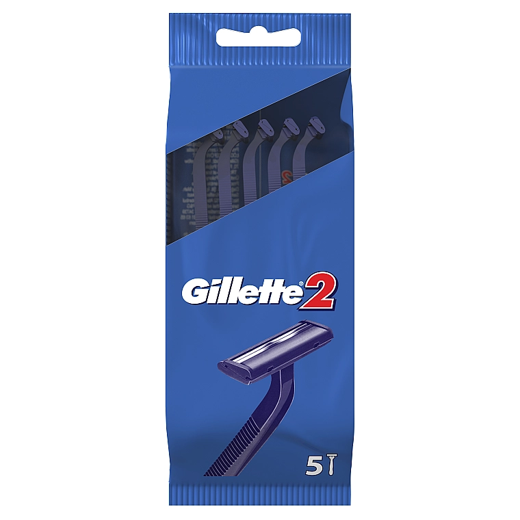 Gillette Набор одноразовых станков для бритья, 5 шт. 2 - фото N1
