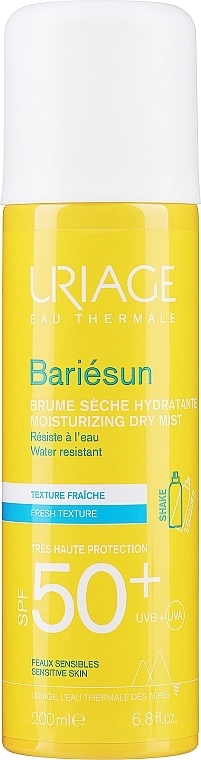 Uriage Солнцезащитный спрей-дымка для тела Bariésun Brume Sèche SPF 50+ - фото N1