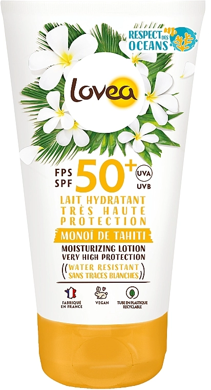 Lovea Солнцезащитное молочко для тела Moisturizing Lotion SPF 50 - фото N1