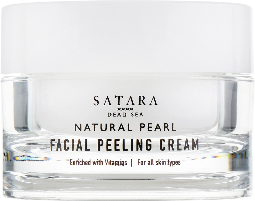 Satara Крем-пилинг для лица, на основе минералов Мертвого моря Natural Pearl Facial Peeling Cream - фото N2
