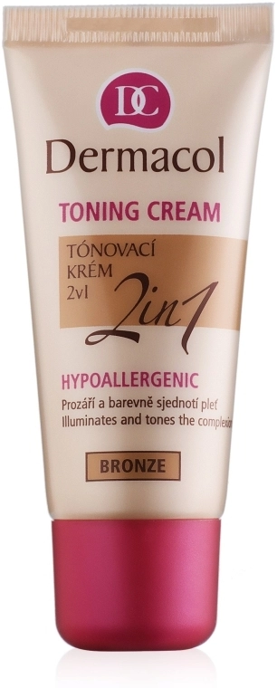 Dermacol Make-Up Toning Cream Тональный крем увлажняющий 2в1 - фото N1