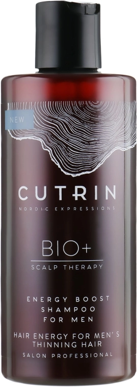 Cutrin Шампунь от выпадения волос для мужчин Bio+ Energy Boost Shampoo For Men - фото N2