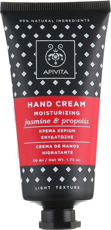 Apivita Зволожувальний крем для рук з жасмином і прополісом Moisturizing Jasmine & Propolis Hand Cream - фото N1