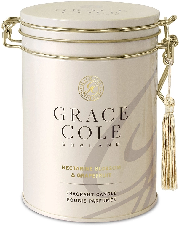 Grace Cole Ароматизированная свеча Boutique Nectarine Blossom & Grapefruit Fragrant Candle - фото N1