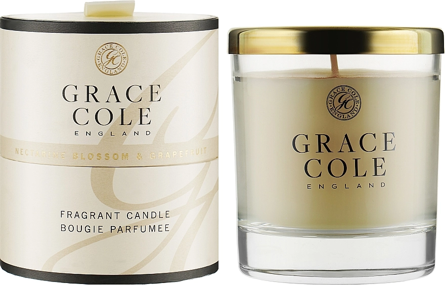 Grace Cole Ароматизированная свеча Boutique Nectarine Blossom & Grapefruit Fragrant Candle - фото N3