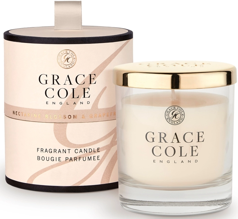 Grace Cole Ароматизированная свеча Boutique Nectarine Blossom & Grapefruit Fragrant Candle - фото N5