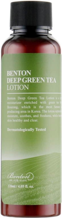 Benton Зволожувальний лосьйон з зеленим чаєм Deep Green Tea Lotion - фото N2