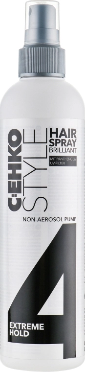 C:EHKO Неаэрозольный лак для волос "Бриллиант" c пантенолом и ультрафиолетовым фильтром, суперсильная фиксация Style Hairspray Nonaerosol Brilliant (4) - фото N1