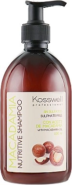 Kosswell Professional Живильний шампунь Macadamia Nutritive Shampoo Sulfate Free - фото N1