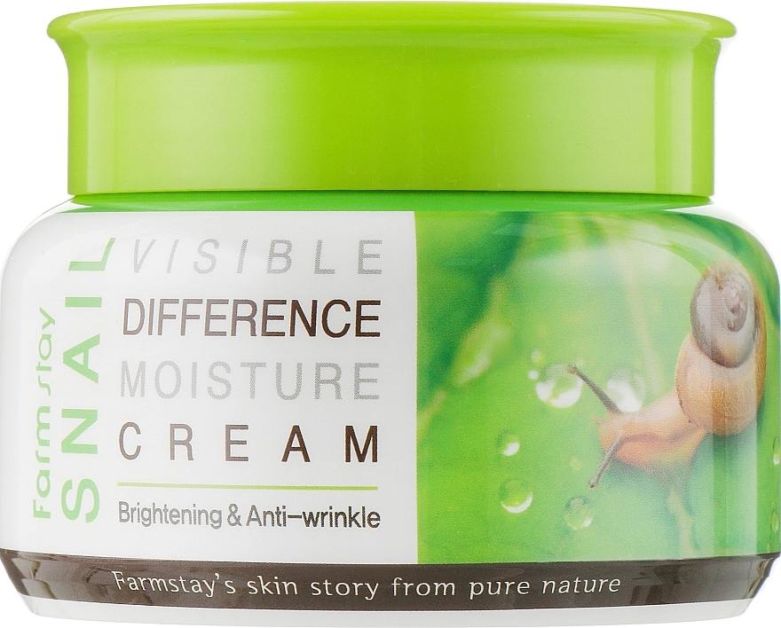 FarmStay Зволожувальний крем з равликовим муцином Snail Visible Difference Moisture Cream - фото N2