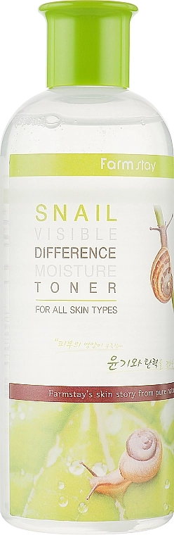 FarmStay Увлажняющий тонер с улиточным муцином Snail Visible Difference Moisture Toner - фото N1