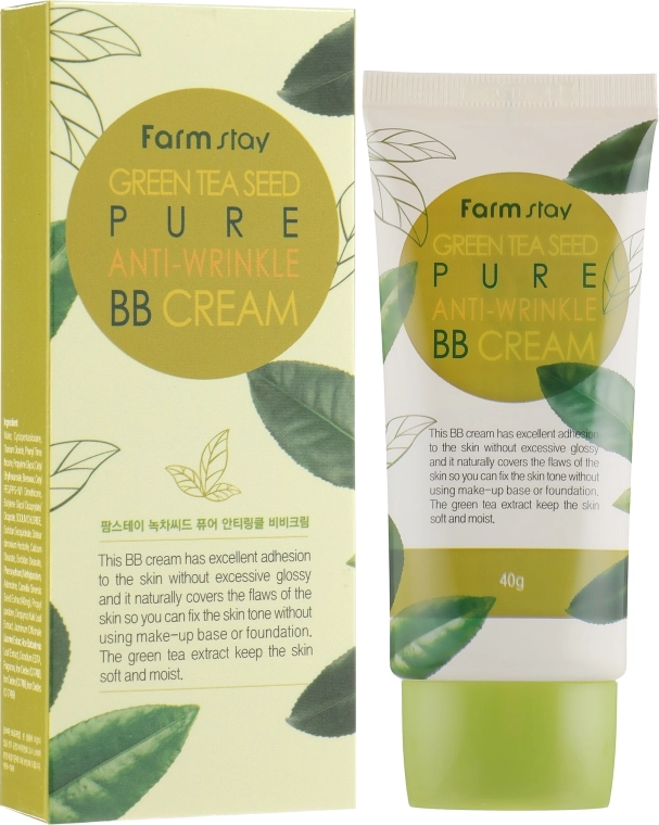 FarmStay ВВ крем с семенами зеленого чая Green Tea Seed Pure Anti-Wrinkle BB Cream - фото N1