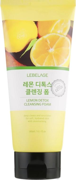 Lebelage Лимонная детокс пенка Lemon Detox Cleansing Foam - фото N2