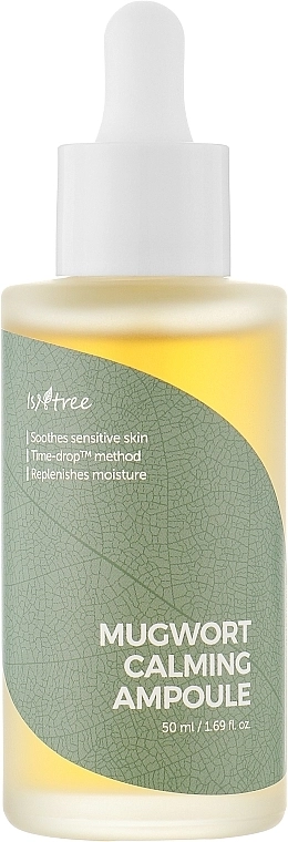 Заспокійлива сироватка для обличчя - IsNtree Mugwort Calming Ampoule, 50 мл - фото N1