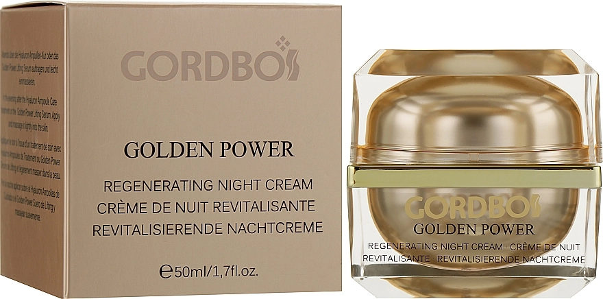 Gordbos Нічний крем для обличчя Golden Power Regenerating Night Cream - фото N2