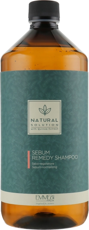 Emmebi Italia Шампунь себонормалізувальний Natural Solution Sebum Remedy Shampoo - фото N3