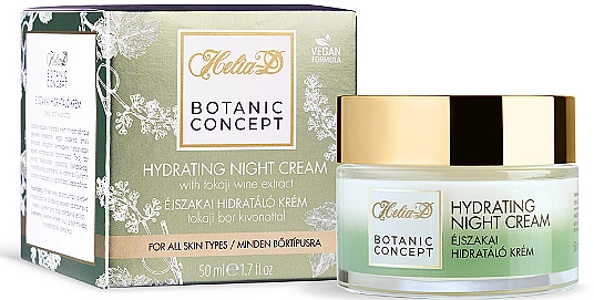 Helia-D Нічний зволожувальний крем Botanic Concept Cream - фото N3