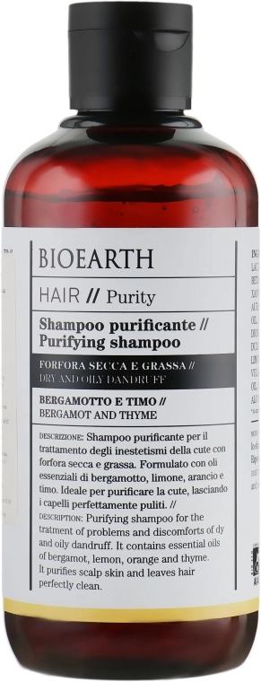 Bioearth Шампунь проти лупи Hair Clarifying Shampoo - фото N1