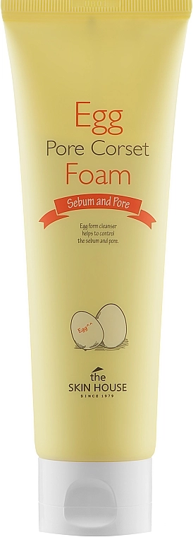 The Skin House Піна очищувальна для обличчя з яєчним екстрактом Egg Pore Corset Foam Cleaner - фото N1